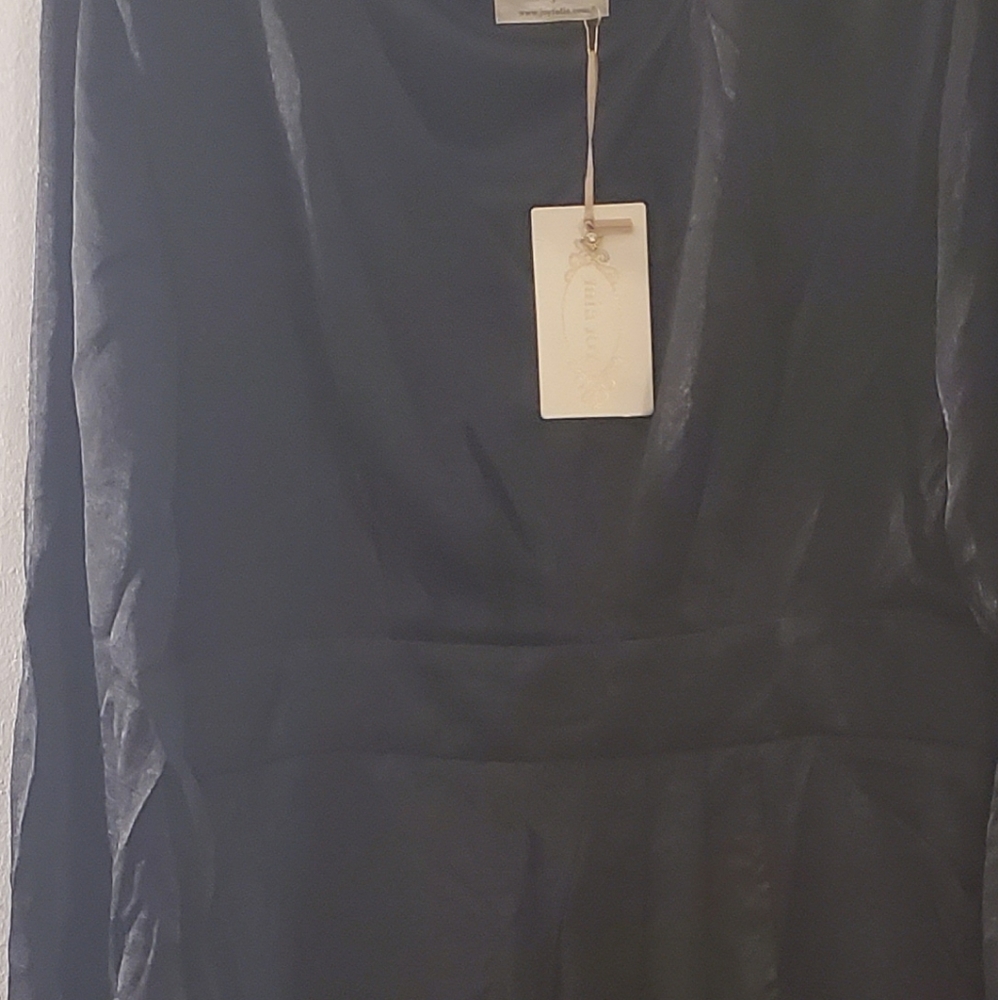 NWT! Joyfolie Mia Joy Marcella Faux Wrap Dress In Black S - Picture 10 of 15